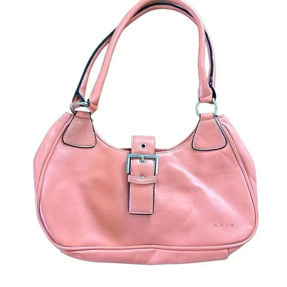 Aziz peach colored shoulder bag